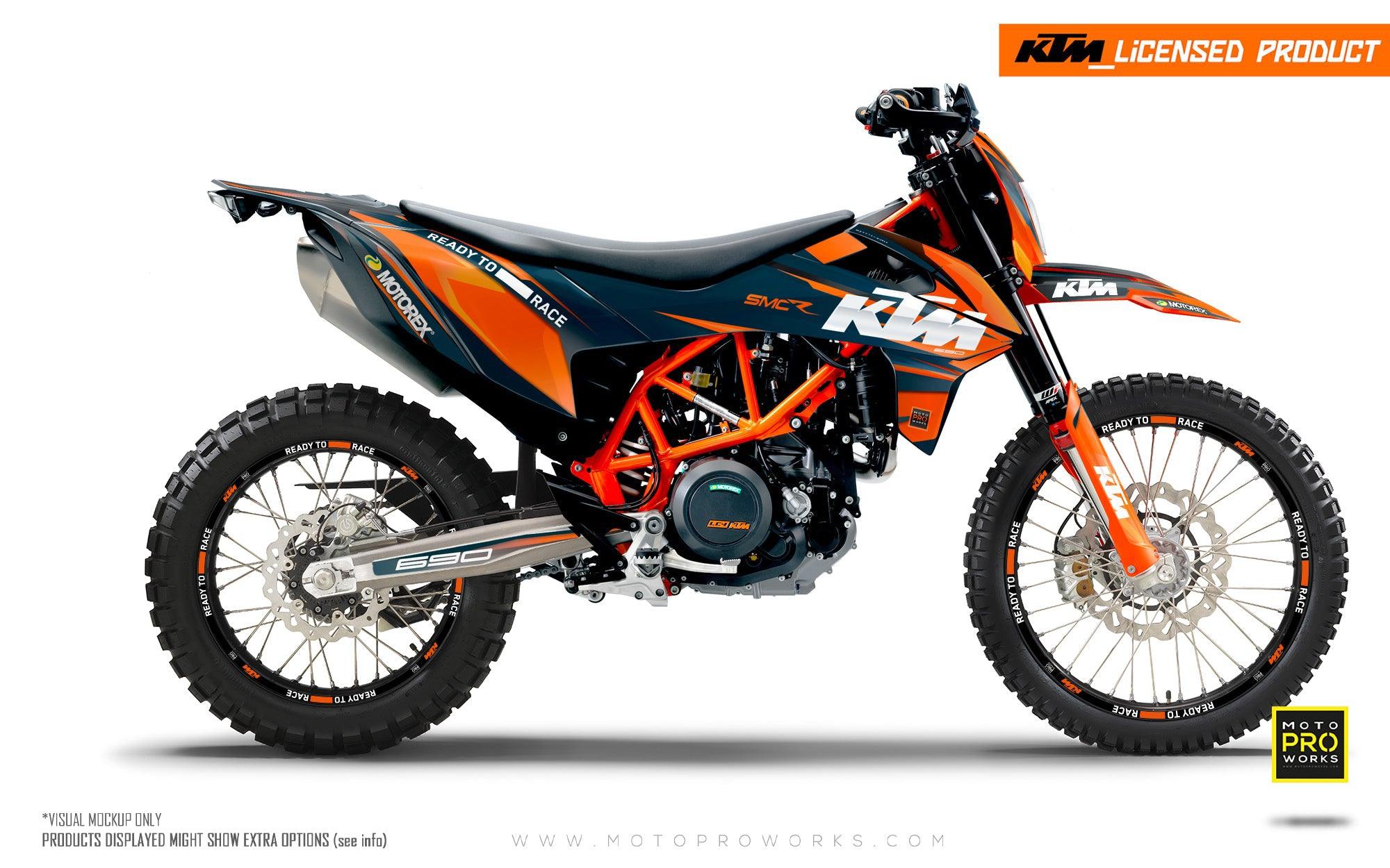 KTM 690 Enduro GRAPHICS - "Colibri" (Orange/Gradient) - MotoProWorks