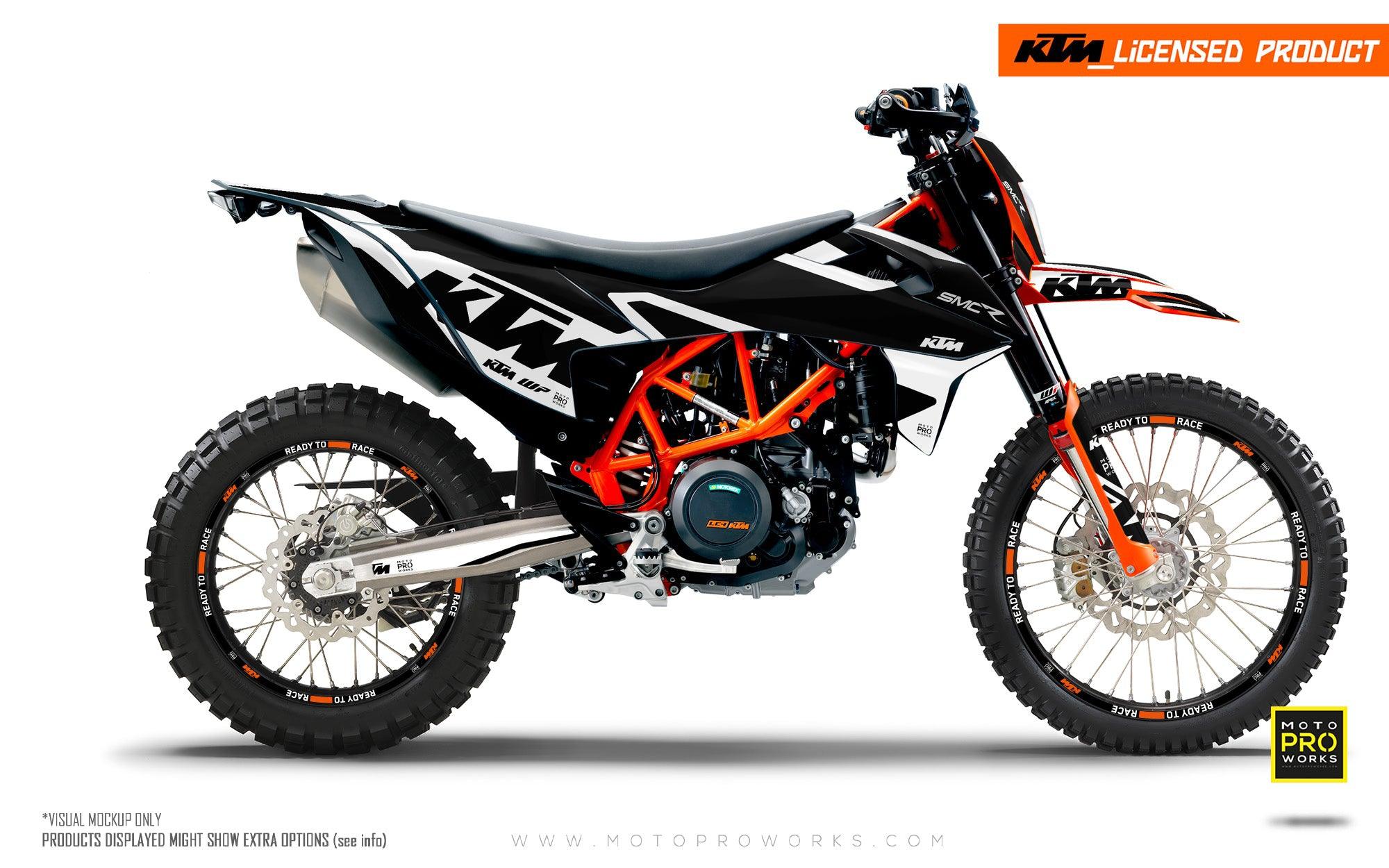 KTM 690 Enduro GRAPHICS - "Mounty" (Black) - MotoProWorks