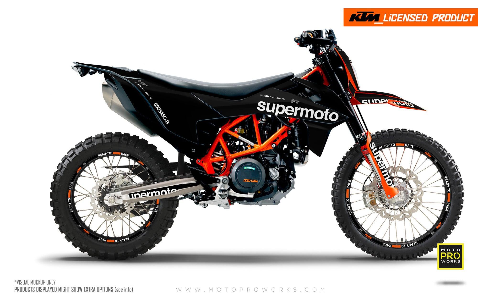KTM 690 Enduro GRAPHICS - "Type" (Black) - MotoProWorks