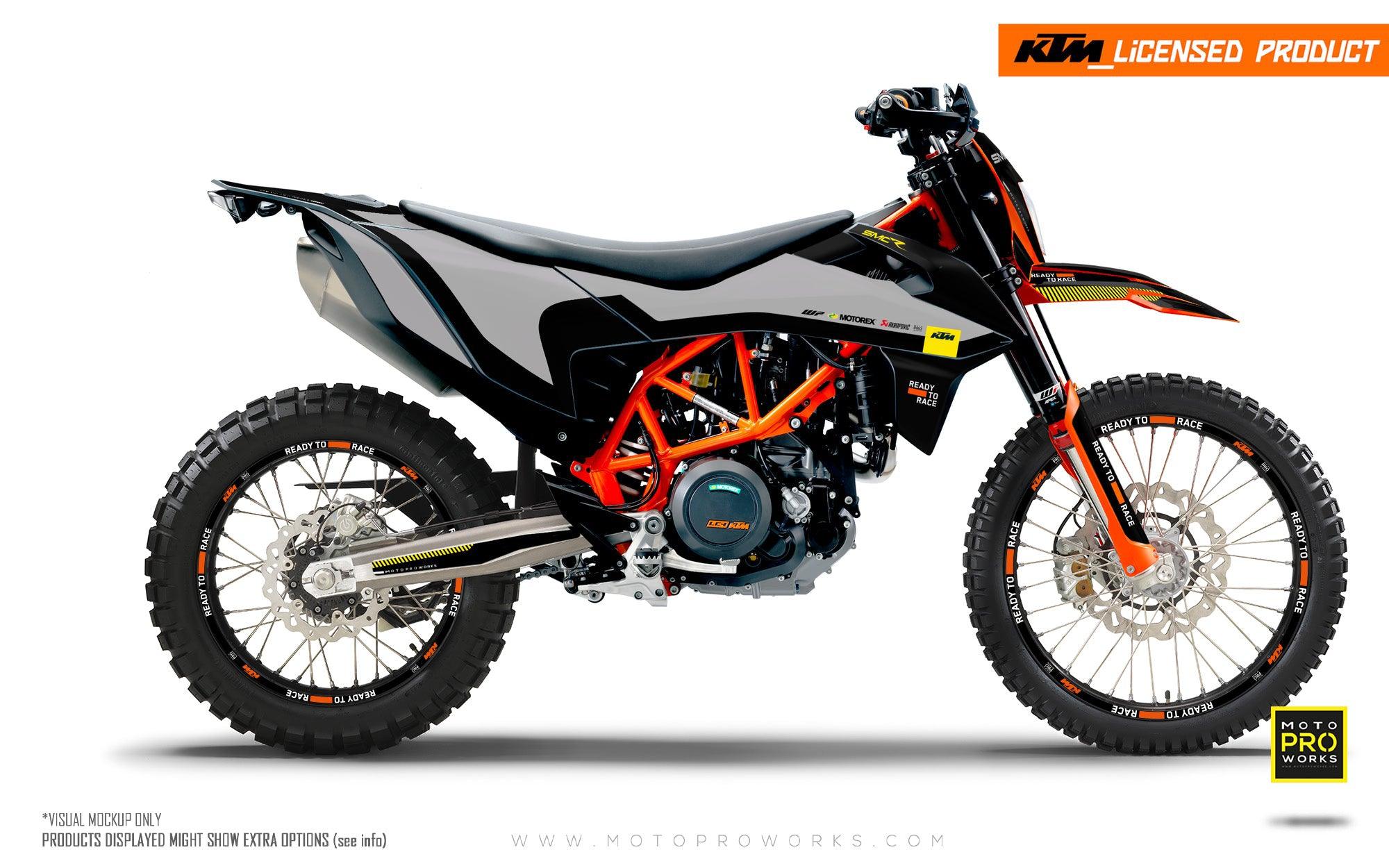 KTM 690 Enduro GRAPHICS - "Sprint" (Grey) - MotoProWorks