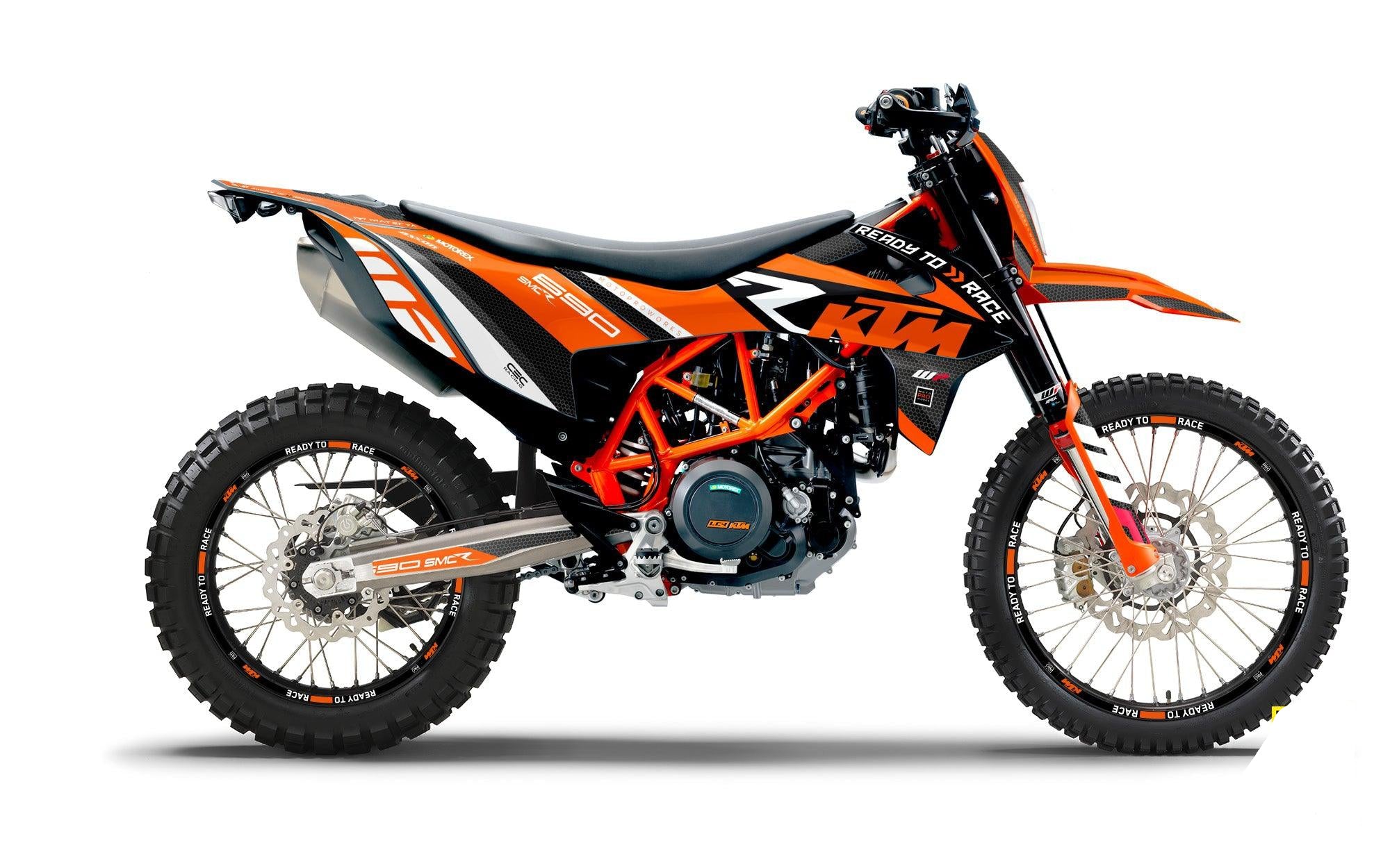 KTM 690 Enduro GRAPHICS - "RR-Tech" (Orange) - MotoProWorks