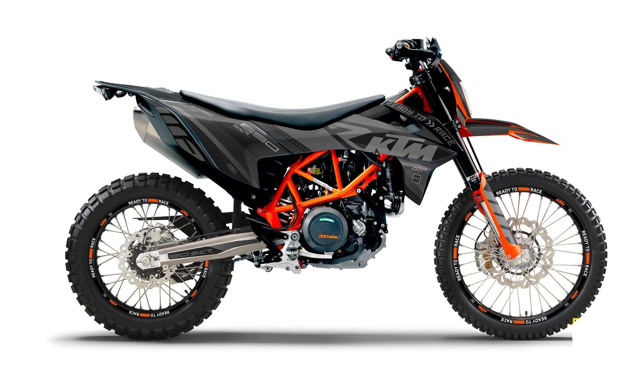 KTM 690 Enduro GRAPHICS - "RR-Tech" (Black) - MotoProWorks