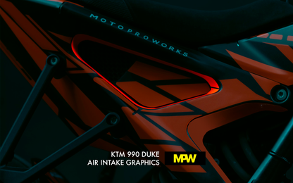 Air Intake Graphics - KTM 990 Duke - MotoProWorks