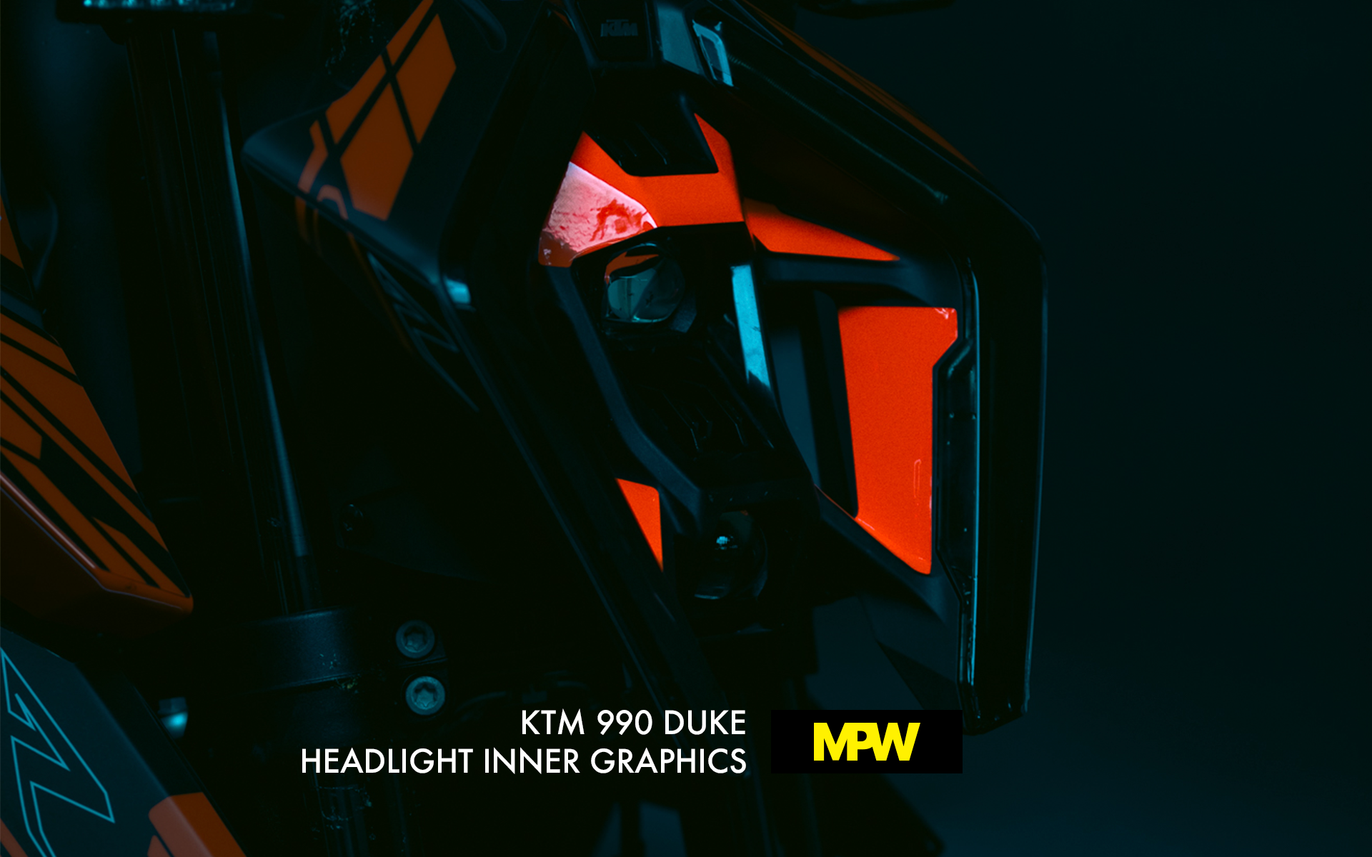 Headlight Inner Graphics - KTM 990 Duke - MotoProWorks