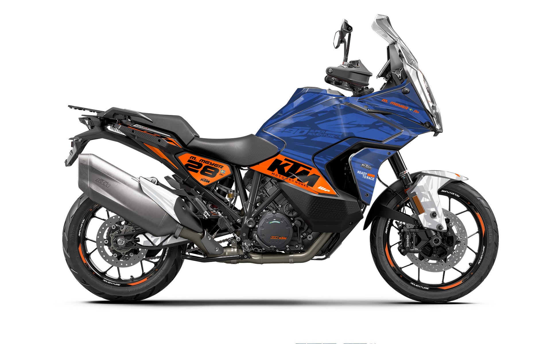 KTM 1290 Super Adventure GRAPHICS - "Fragment" (Blue) - MotoProWorks