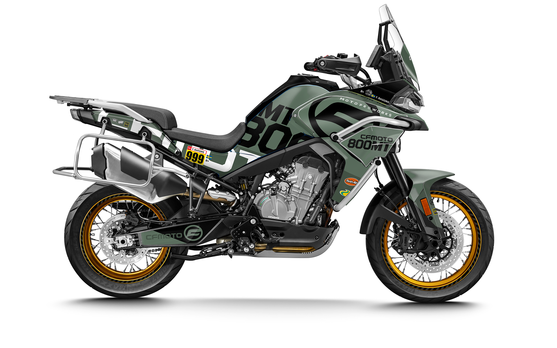 CFMOTO 800 MT GRAPHICS - "Waypointer" (Moss) - MotoProWorks