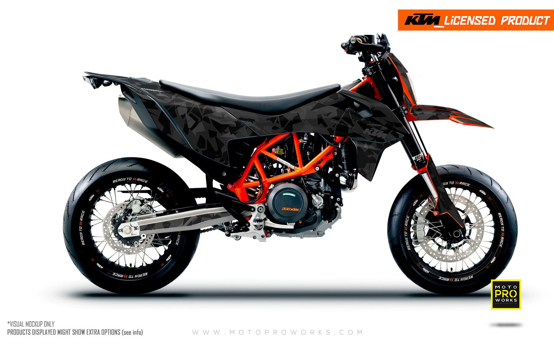KTM 690 Enduro GRAPHICS - "Flake" (Stealth) - MotoProWorks