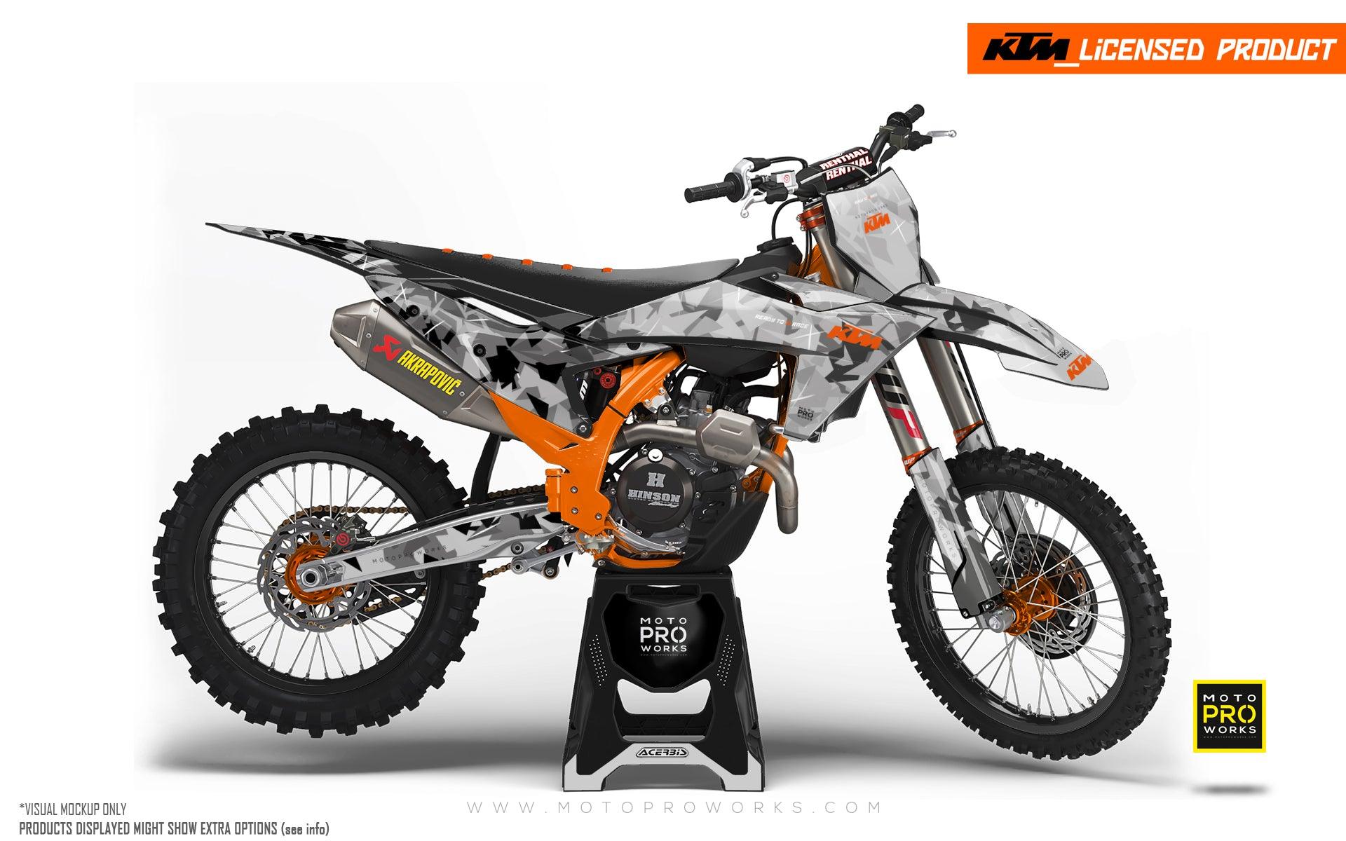KTM SX / SX-F GRAPHICS - "Flake" (Black/Grey) - MotoProWorks