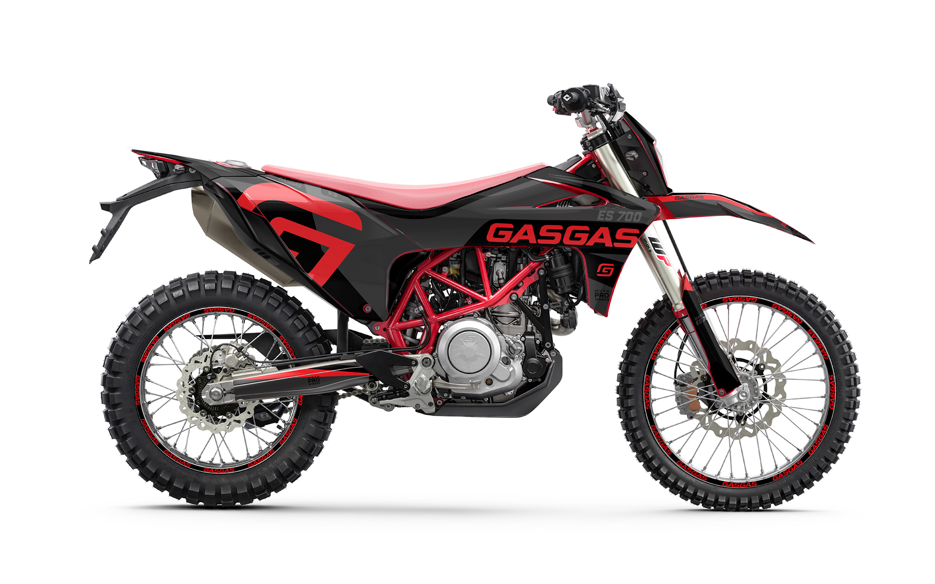 GASGAS ES 700 GRAPHICS - "Torque" (Black/Red) - MotoProWorks