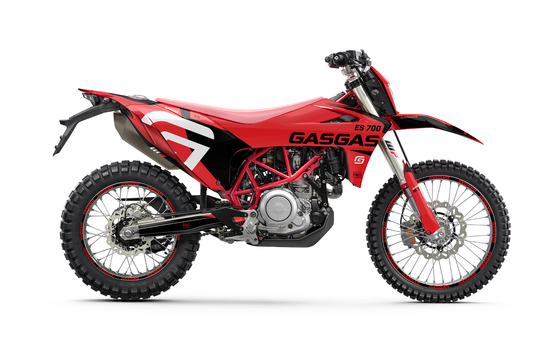 GASGAS ES 700 GRAPHICS - "Torque" (Red) - MotoProWorks