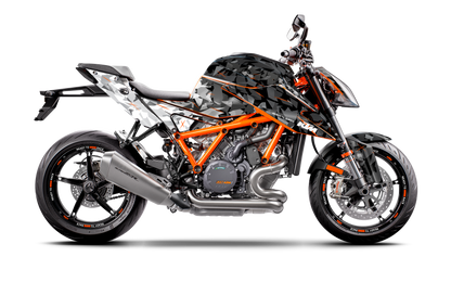 KTM 1290 Super Duke R KITS DÉCO - « Flake » (Noir/Blanc)