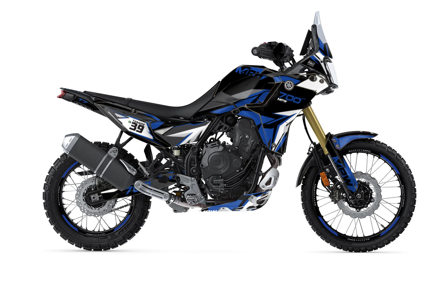 Yamaha Tenere 700 Graphics - “Horizon” (Blue)