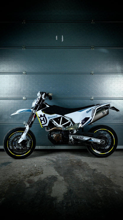 Husqvarna 701 GRAPHICS - "FACTOR" (White/blue) - MotoProWorks