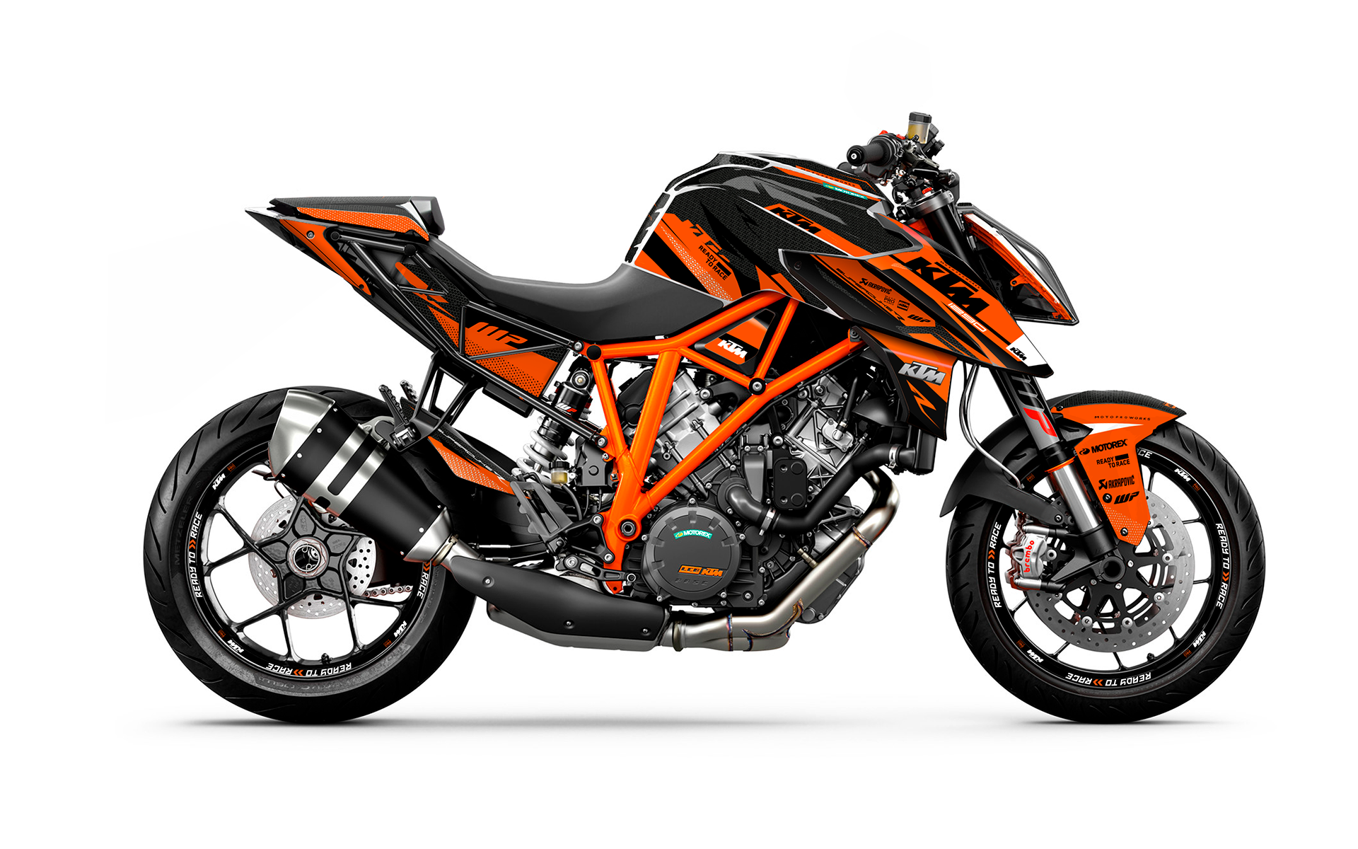 KTM 1290 Super Duke R 2014-2019 GRAPHICS - "Nebula" (Orange) - MotoProWorks