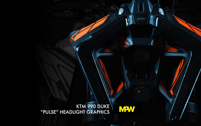Headlight Graphics "Pulse"- KTM 990 Duke - MotoProWorks