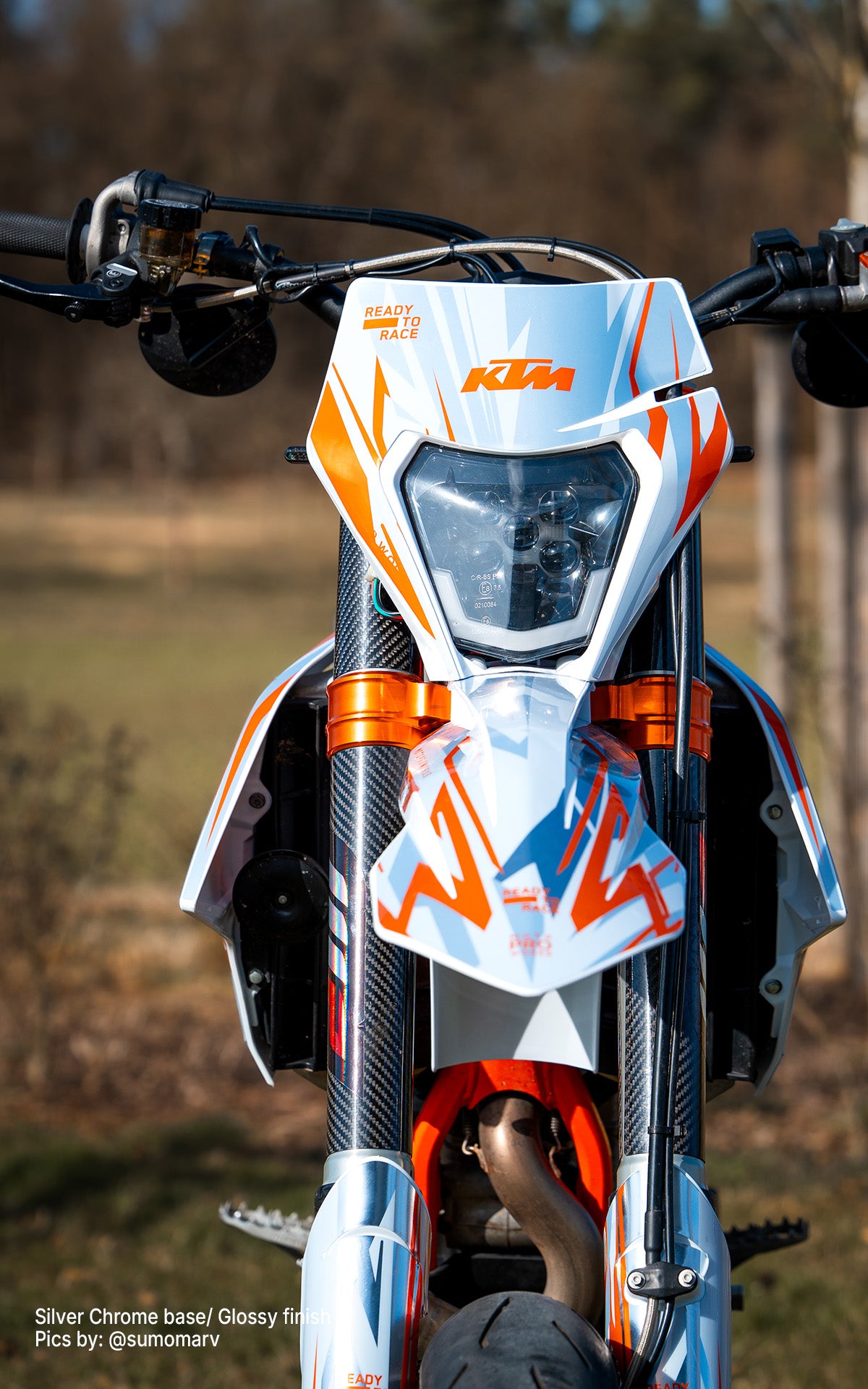 KTM EXC / EXC-F GRAPHICS - “Ripple” (Marv Chrome)