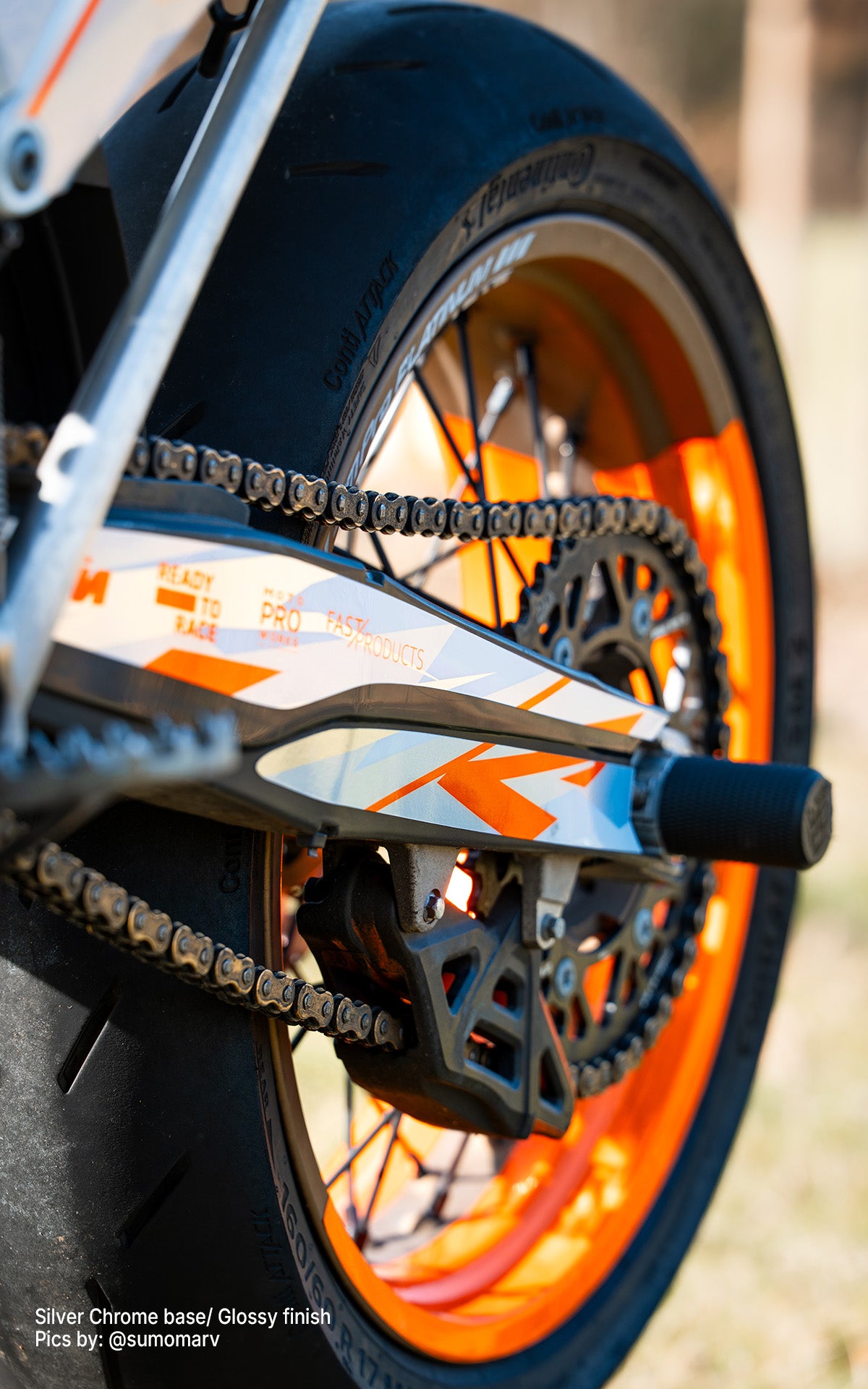 KTM EXC / EXC-F GRAPHICS - “Ripple” (Marv Chrome)