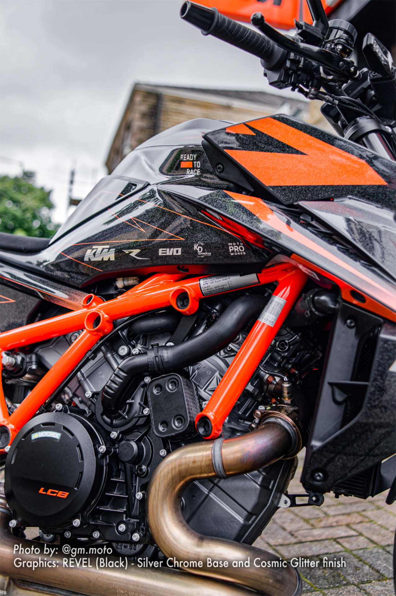KTM 1390 Super Duke R/Evo GRAPHICS - "Revel" (Black) - MotoProWorks
