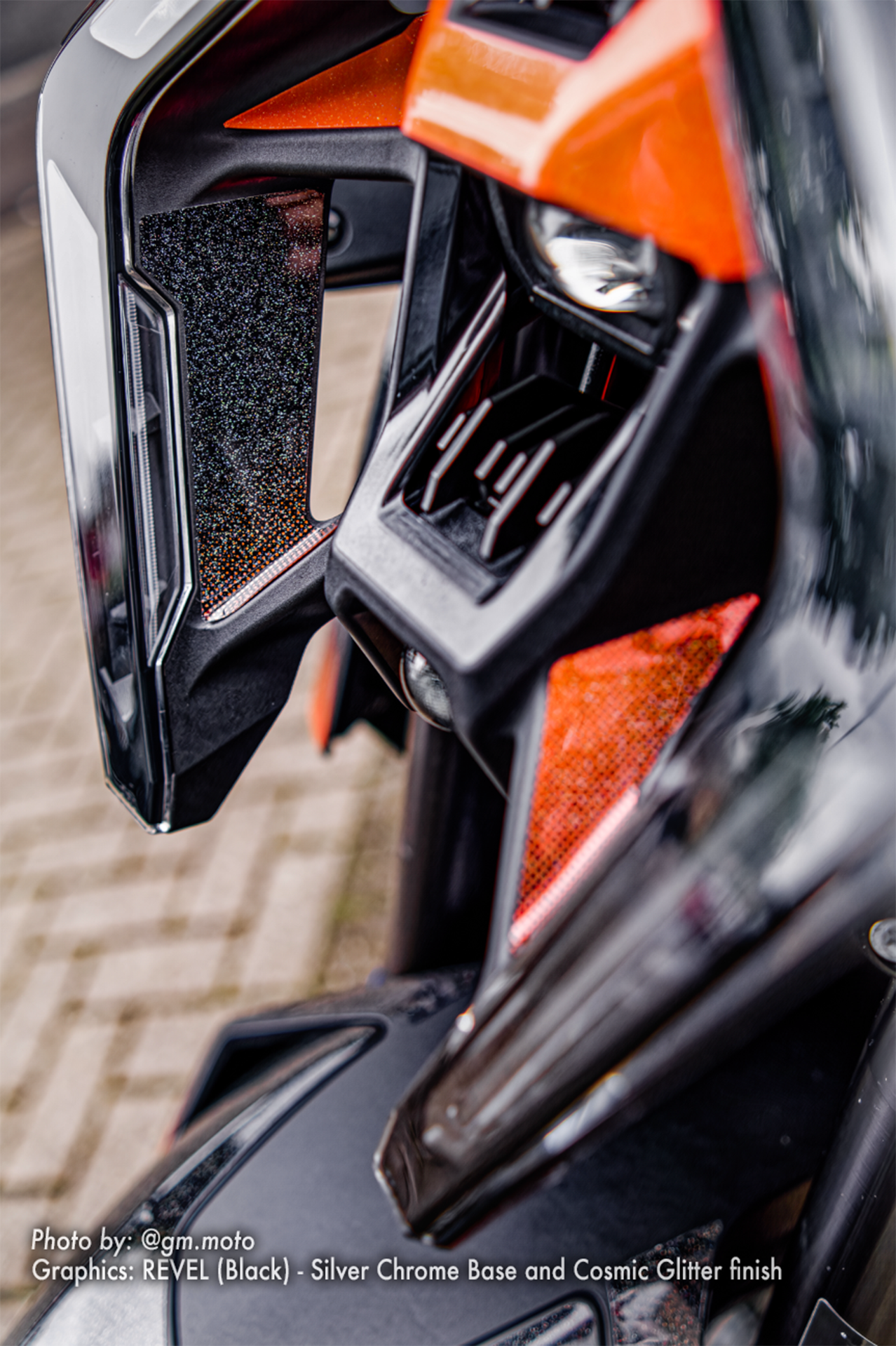 KTM 1390 Super Duke R/Evo GRAPHICS - "Revel" (Black) - MotoProWorks