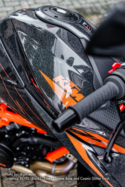 KTM 1390 Super Duke R/Evo GRAPHICS - "Revel" (Black) - MotoProWorks