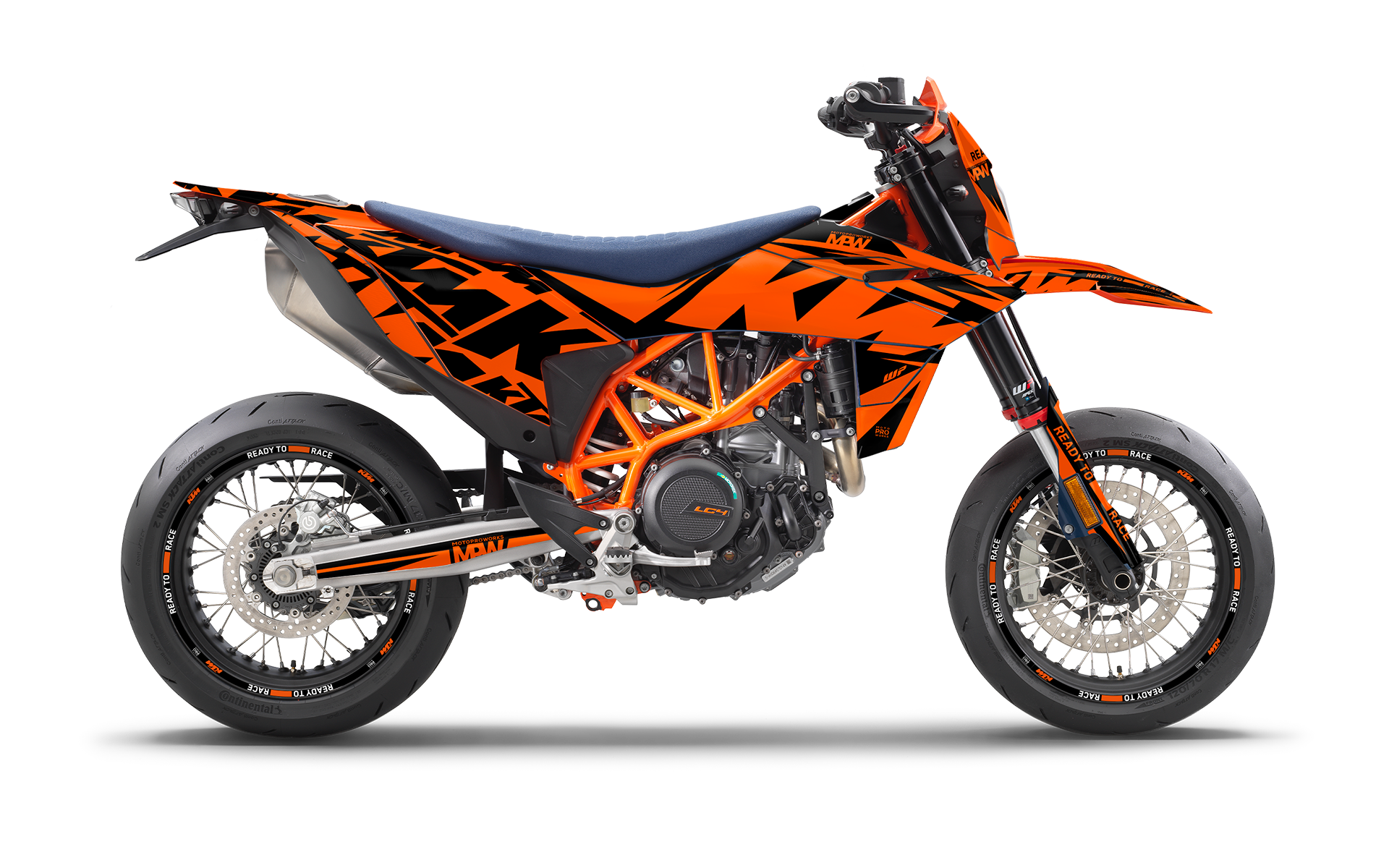KTM 690 SMC-R 2026 GRAPHICS - "Kickdrift" (Black/Orange) - MotoProWorks