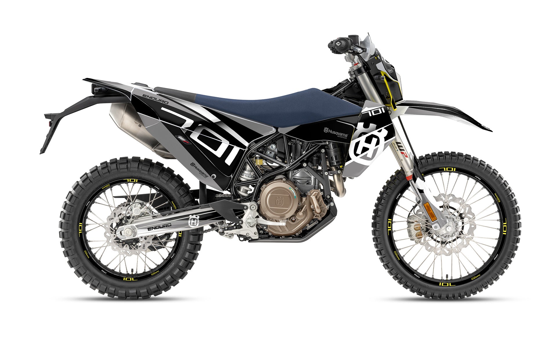 Husqvarna 701 Enduro 2026 GRAPHICS - "MarkSeven" (Grey) - MotoProWorks
