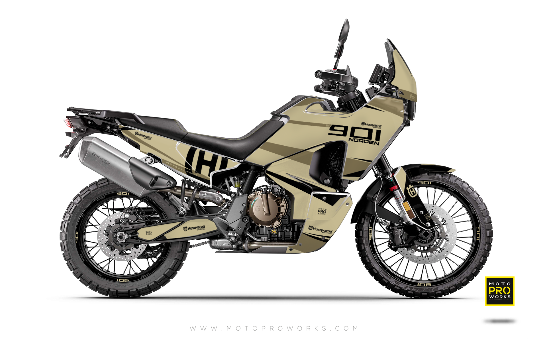 HUSQVARNA Norden 901 GRAPHICS - "NineOhOne" (Sand) - MotoProWorks
