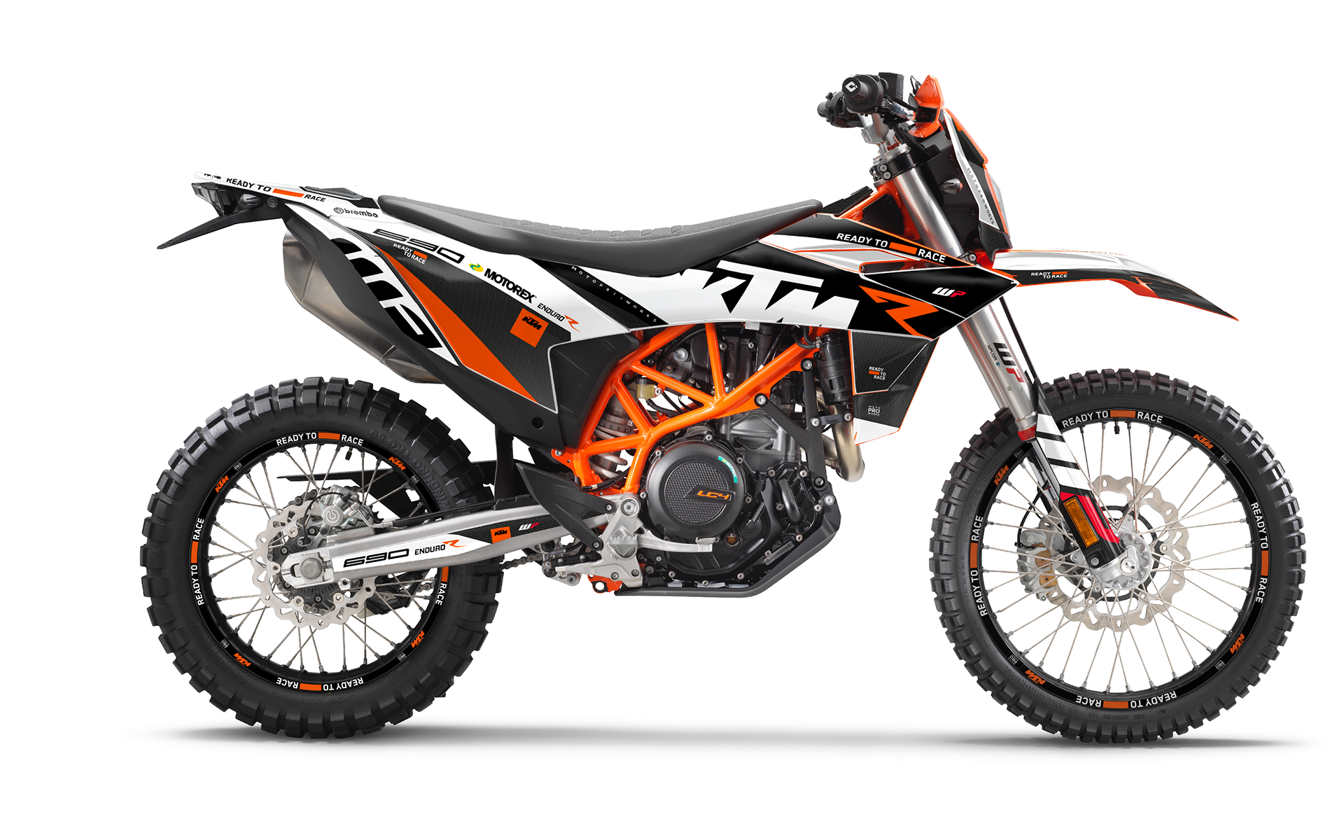 KTM 690 Enduro R 2026 GRAPHICS - "RR-Tech 2.0.2.2" (White) - MotoProWorks
