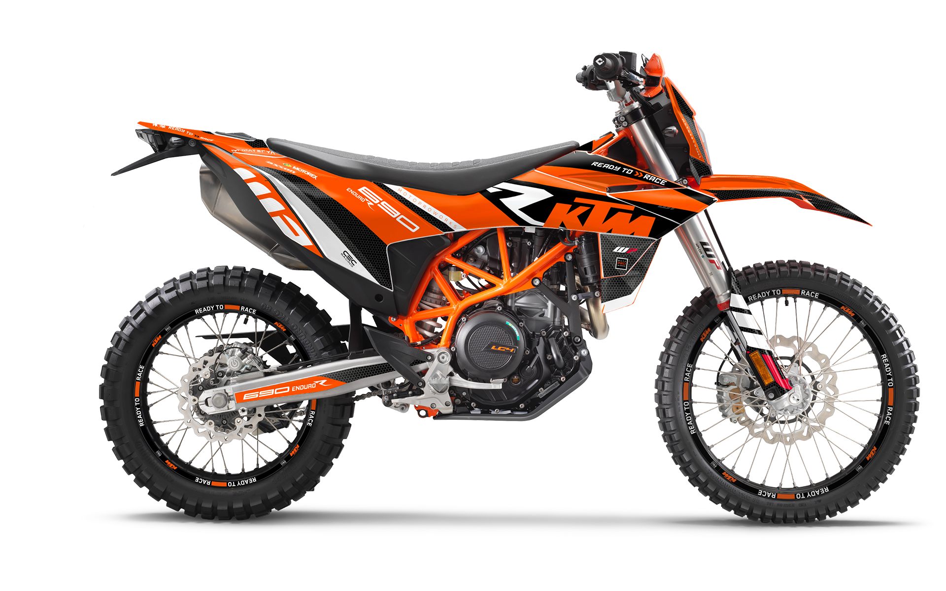KTM 690 Enduro R 2026 GRAPHICS - "RR-Tech" (Orange) - MotoProWorks