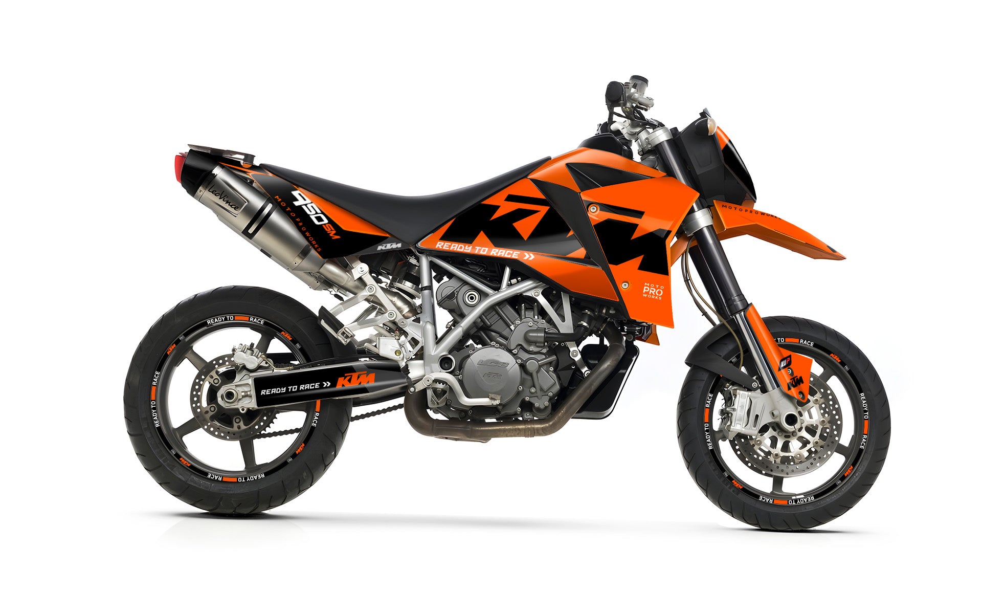 KTM 950 SM / SMR GRAPHICS - "Readyone" (Orange/Black) - MotoProWorks