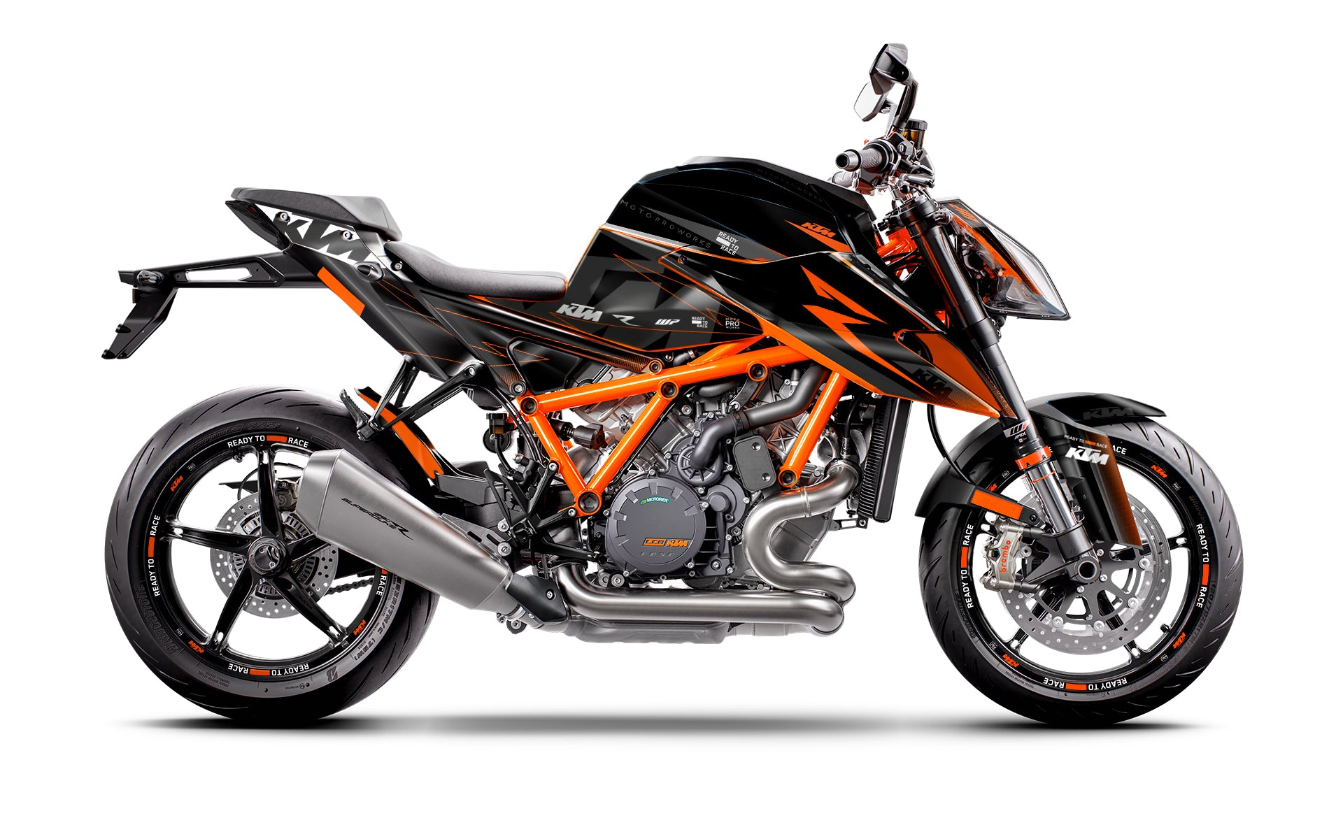KTM 1290 Super Duke R Graphics - "Revel" (Black) - MotoProWorks