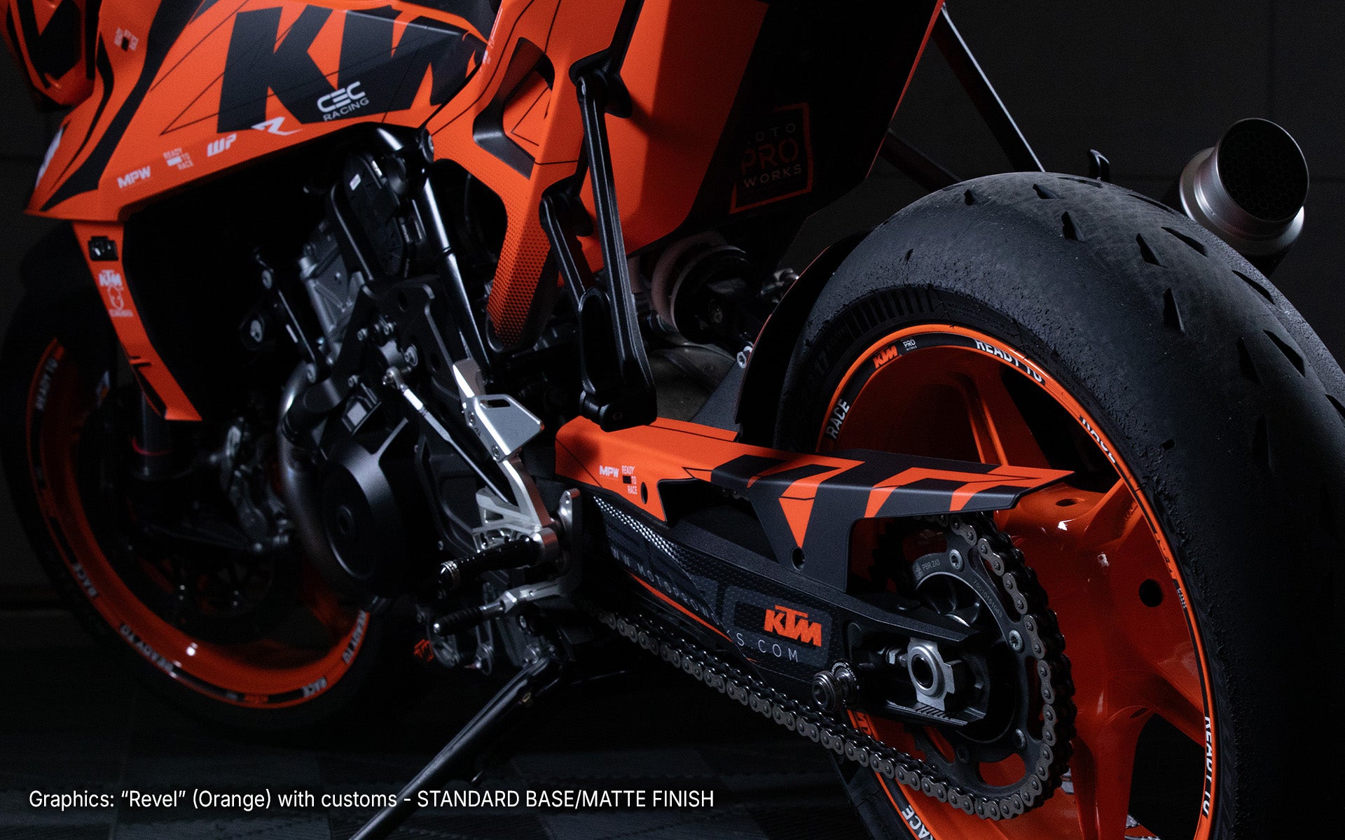 KTM 990 Duke GRAPHICS - "Revel" (Orange)