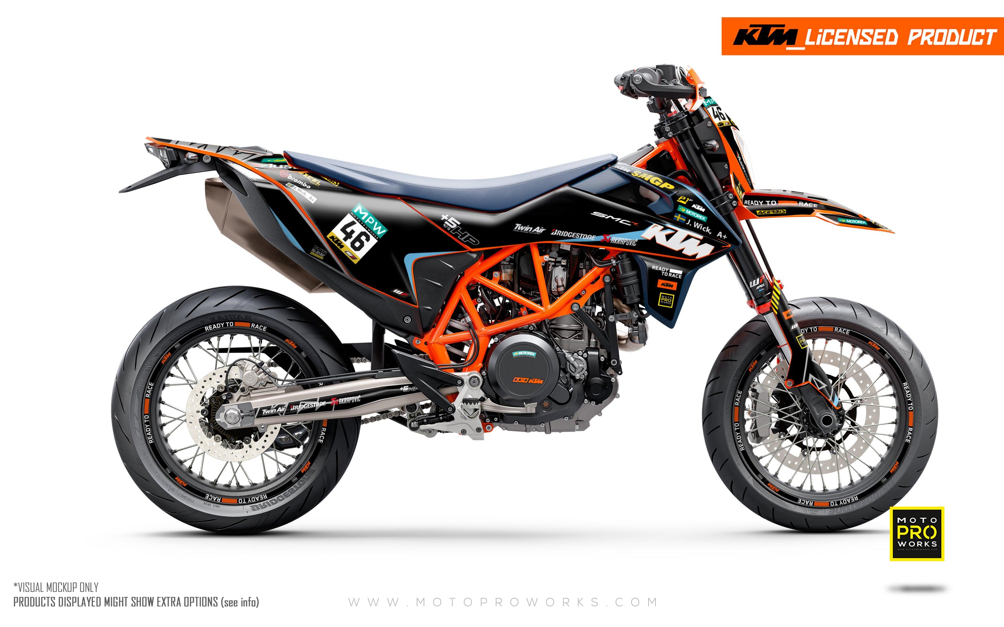KTM 690 Enduro GRAPHICS - "SMGP" (Black) - MotoProWorks
