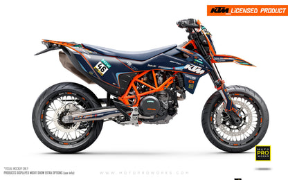 KTM 690 Enduro GRAPHICS - "SMGP" (Blue) - MotoProWorks