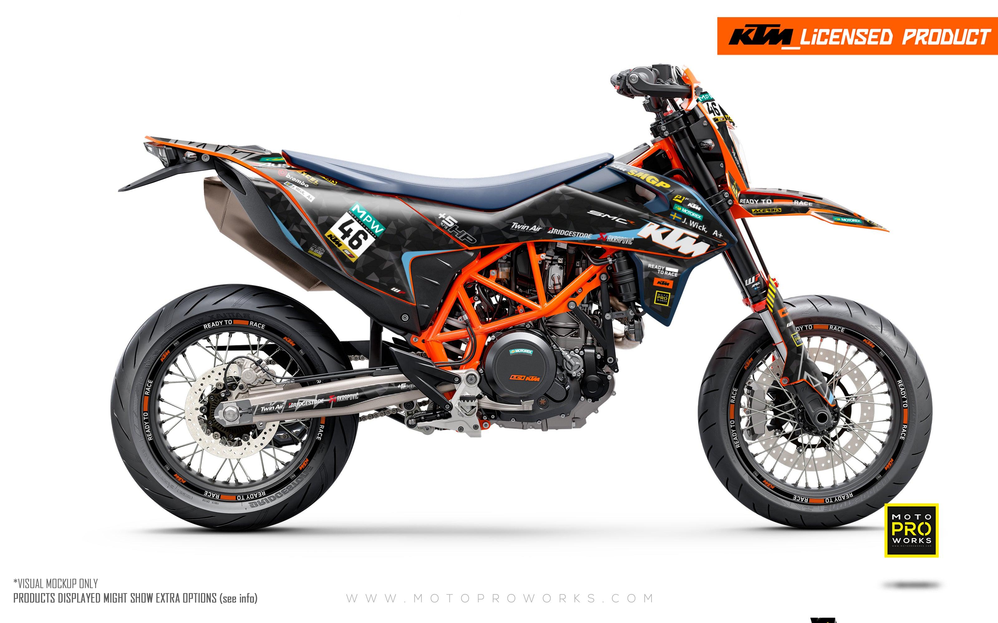 KTM 690 Enduro GRAPHICS - "SMGP" (Black/Pattern) - MotoProWorks