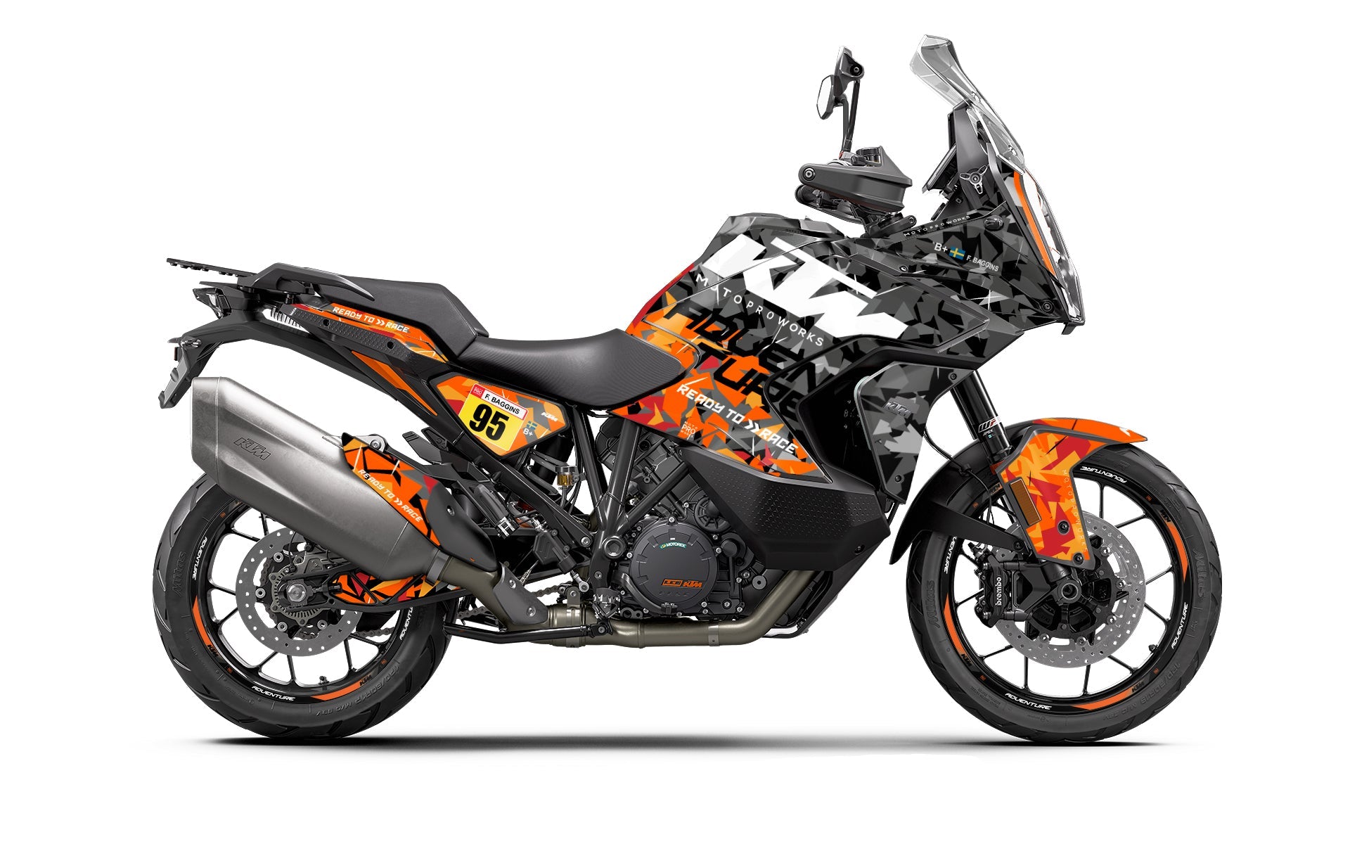 KTM 1290 Super Adventure 2021-2024 GRAPHICS - "Waypointer" (Flake Edition) - MotoProWorks