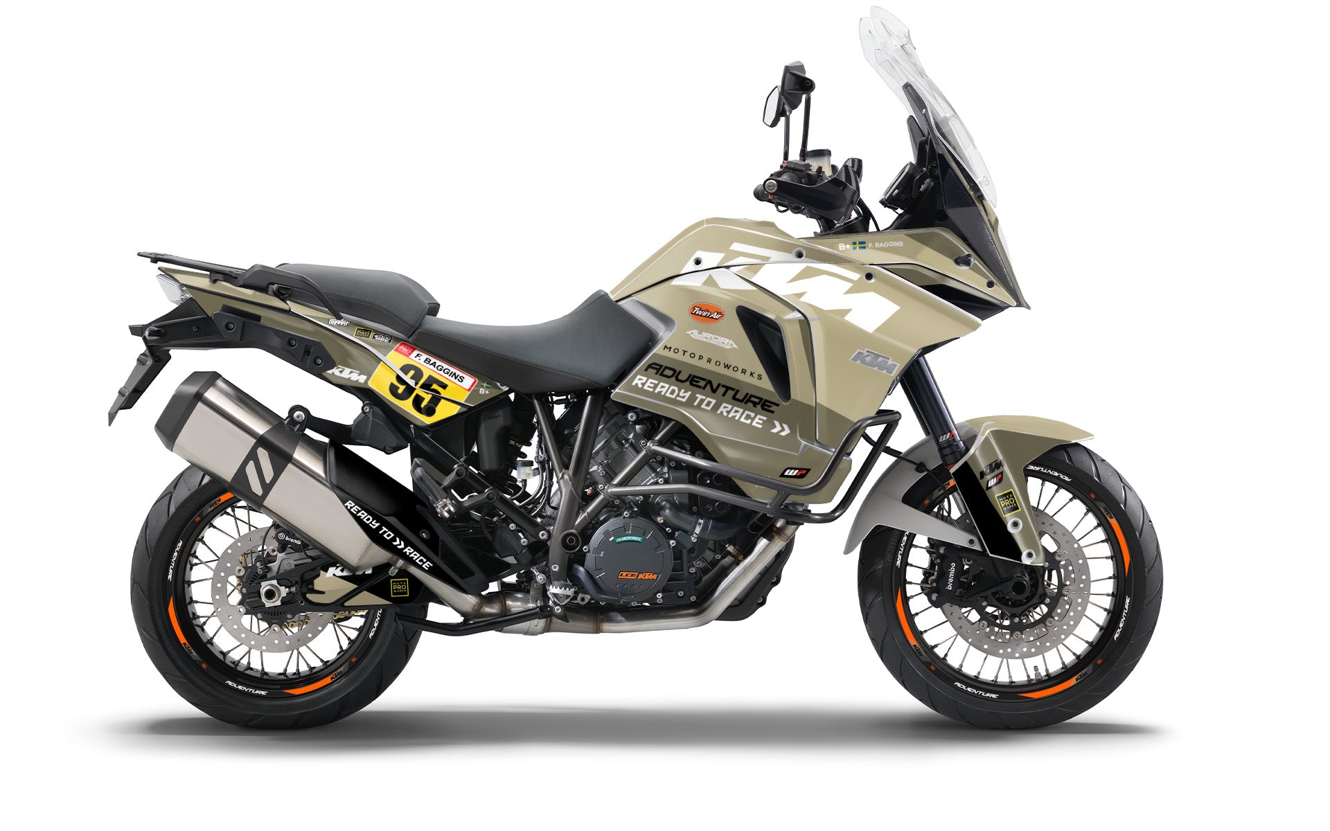 KTM 1290 Super Adventure 2015-2016 GRAPHICS - "Waypointer" (Sand) - MotoProWorks