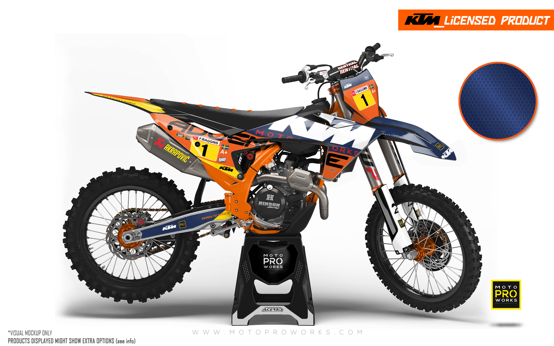 KTM XC / XC-F / XC-W GRAPHICS - "Waypointer" (Dawn/Honeycomb) - MotoProWorks