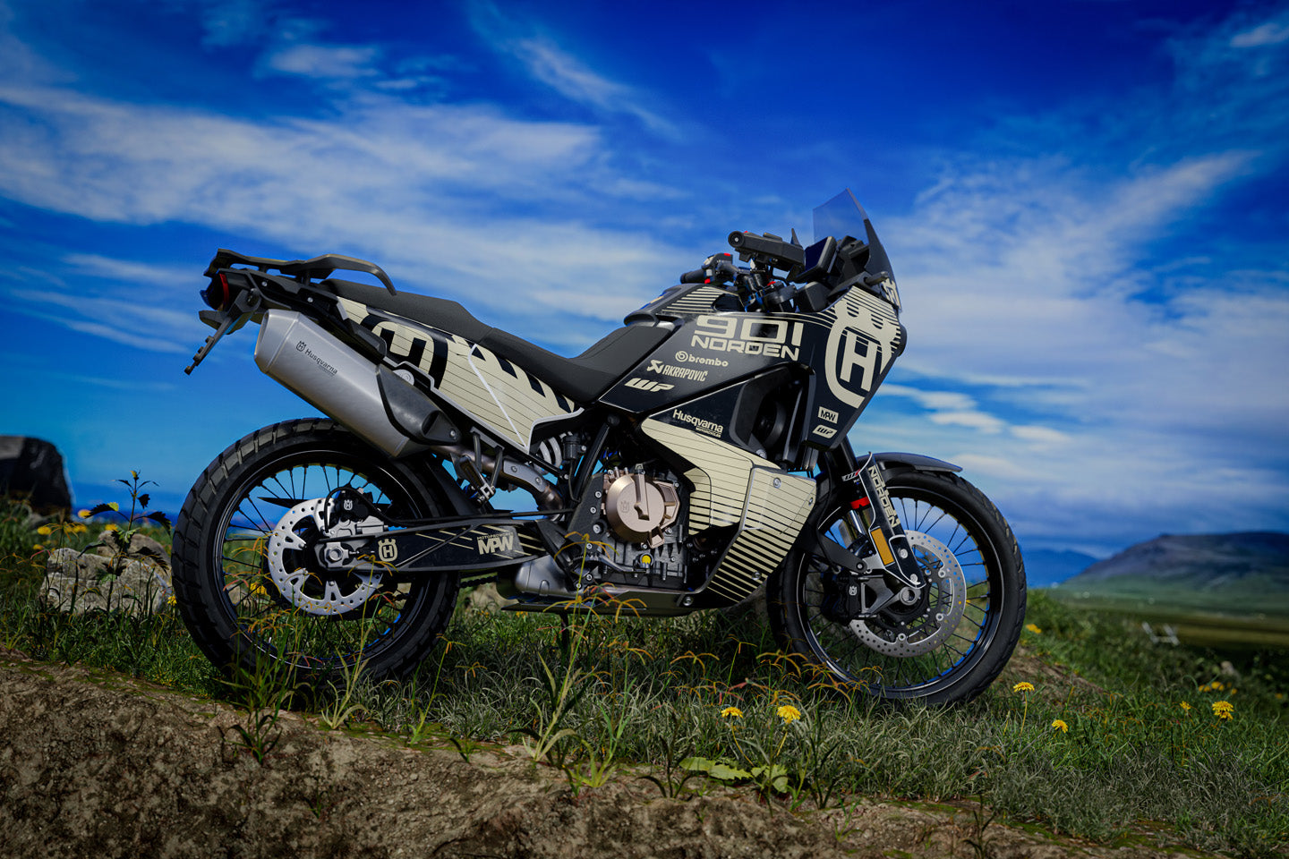 HUSQVARNA Norden 901 GRAPHICS - “Delta” (Dune) - MotoProWorks