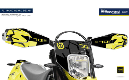 Husqvarna 701 Enduro Graphics - "Flake" (Yellow/Black) - MotoProWorks