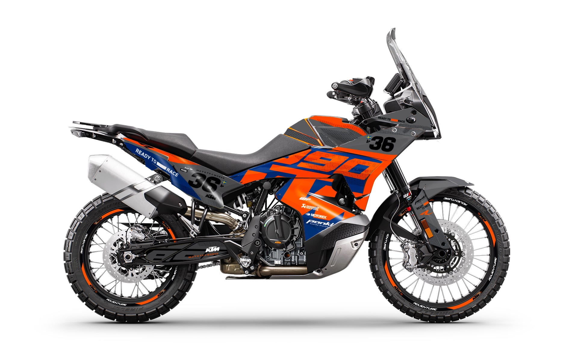 KTM 790/890 Adventure R/S GRAPHICS - "Frontier" (Blue/Grey) - MotoProWorks