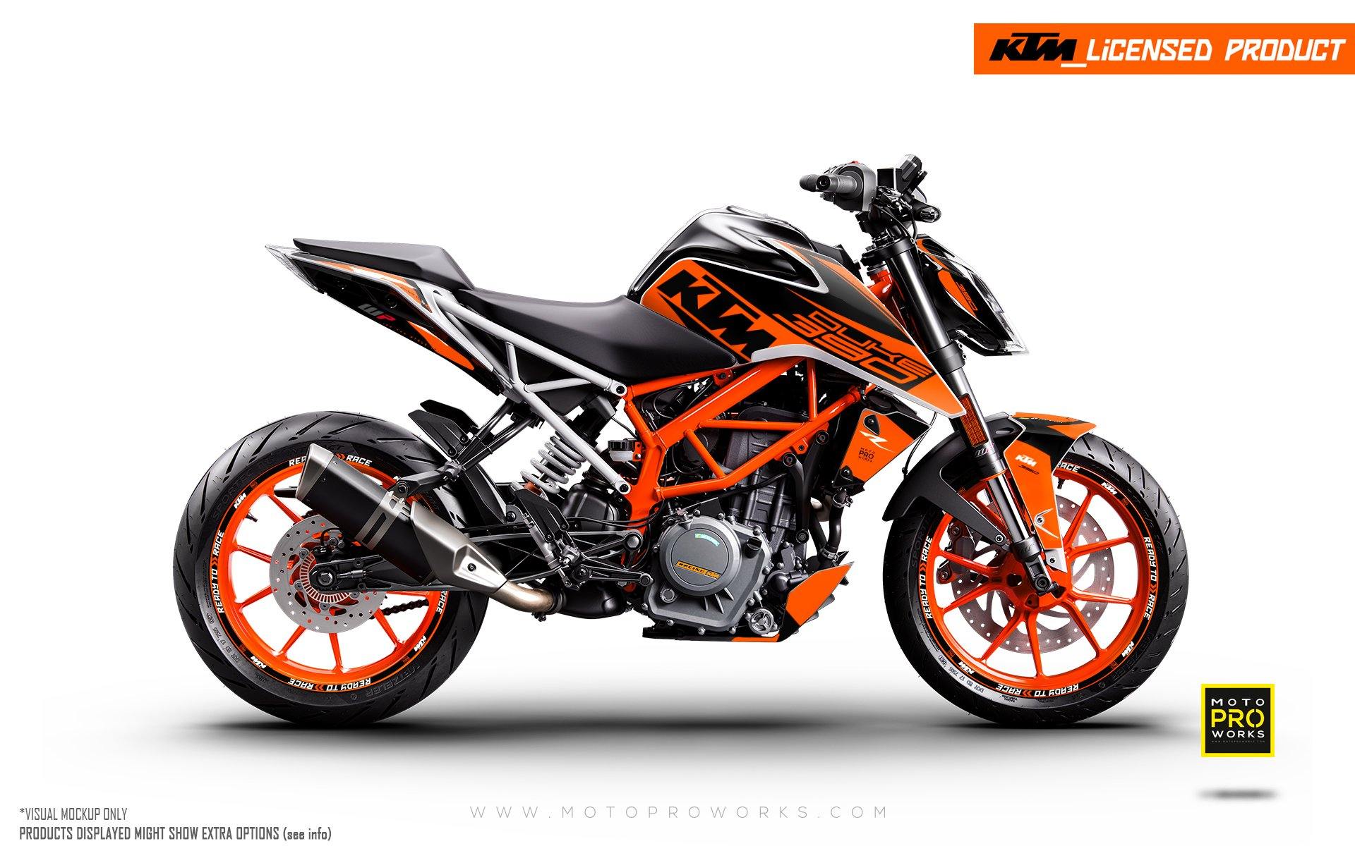KTM 125 Duke GRAPHICS - "Torque" (Orange) - MotoProWorks