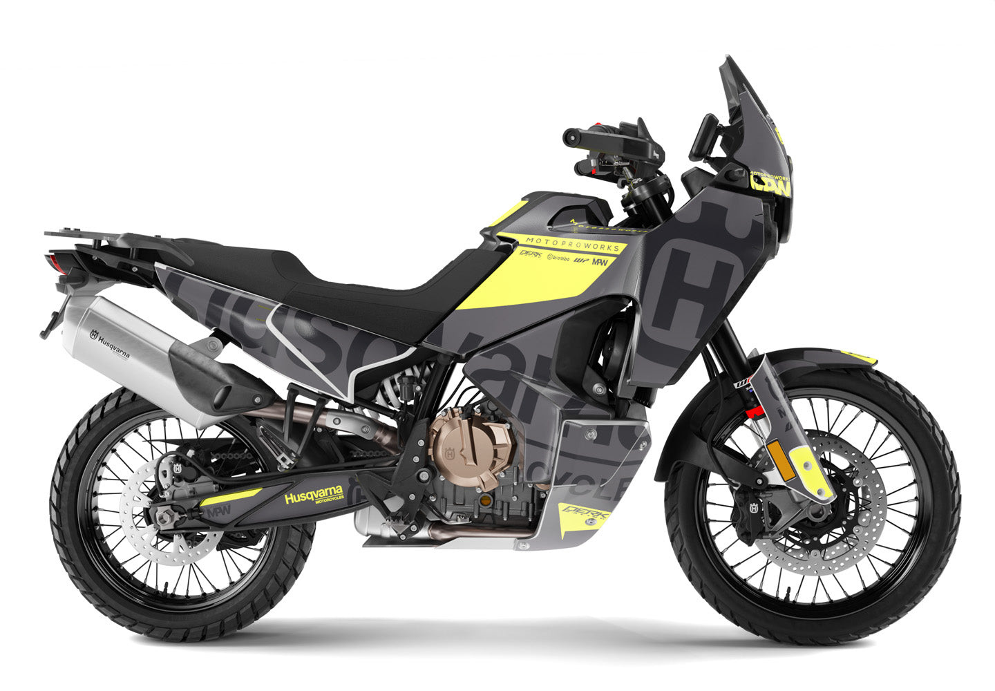 HUSQVARNA Norden 901 GRAPHICS - “Manifesto” (Grey/Yellow) - MotoProWorks