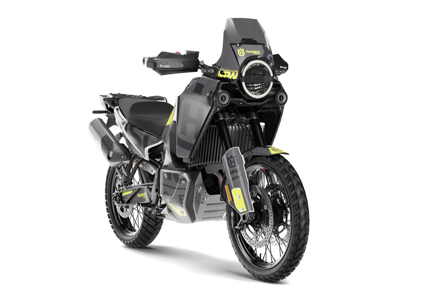 HUSQVARNA Norden 901 GRAPHICS - “Manifesto” (Grey/Yellow) - MotoProWorks