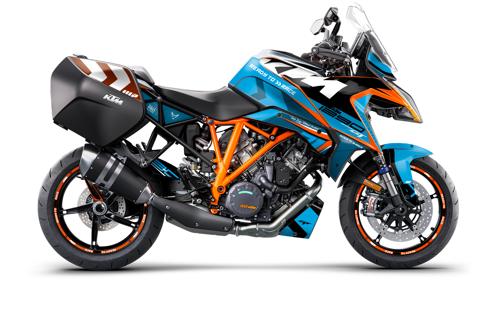 KTM 1290 Super Duke GT GRAPHICS - "Rasorblade" (Blue) - MotoProWorks
