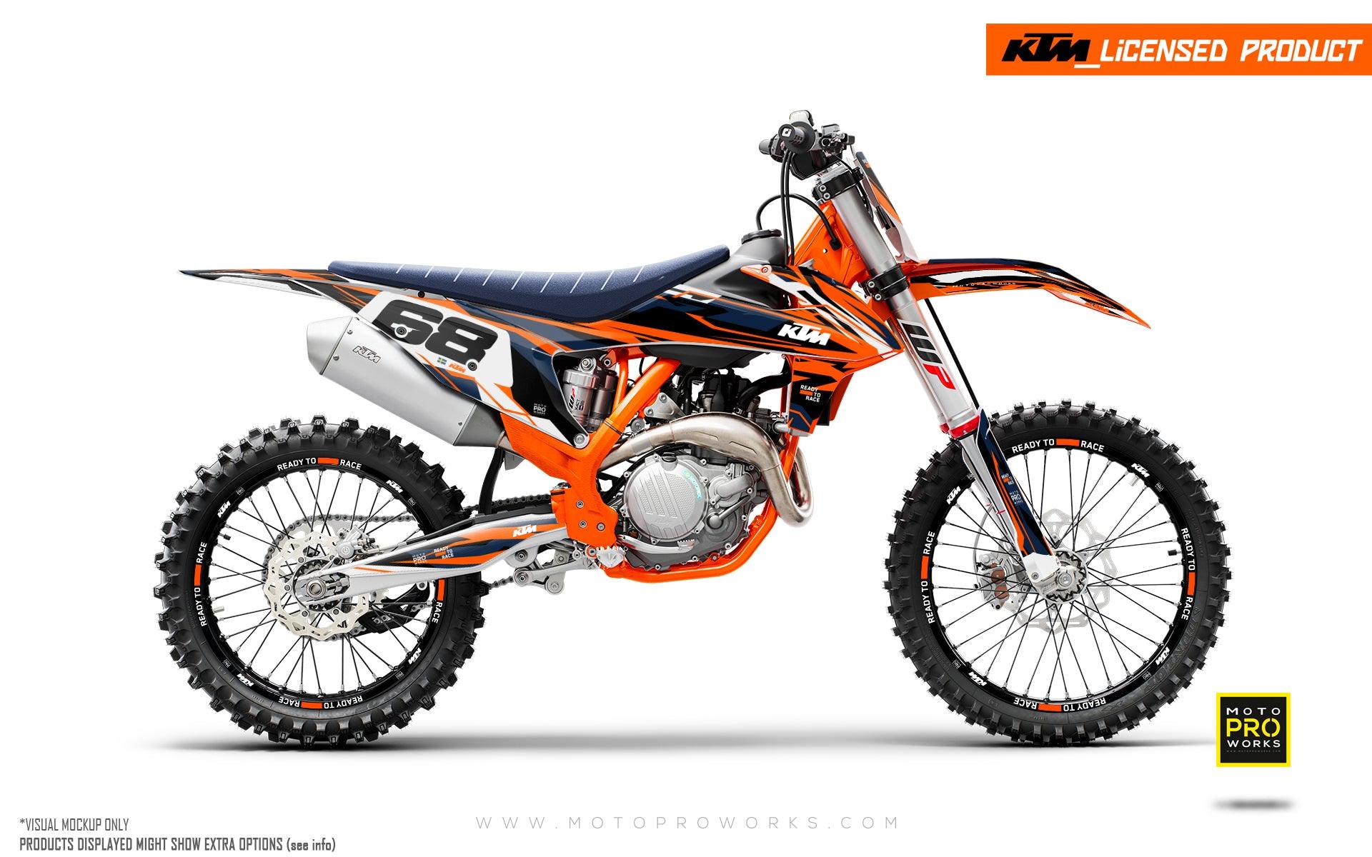 KTM SX / SX-F GRAPHICS - "Ripple" (Orange) - MotoProWorks