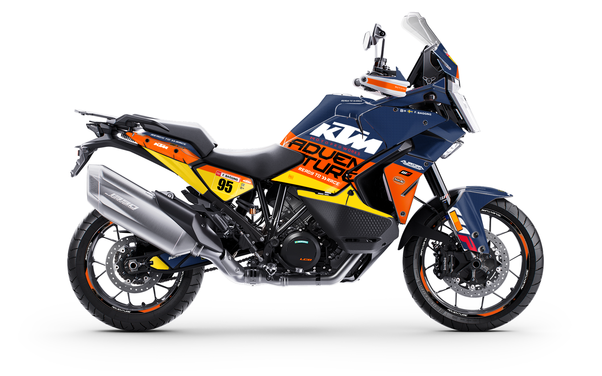 KTM 1390 Super Adventure GRAPHICS - "Waypointer" (Dawn/Honeycomb) - MotoProWorks