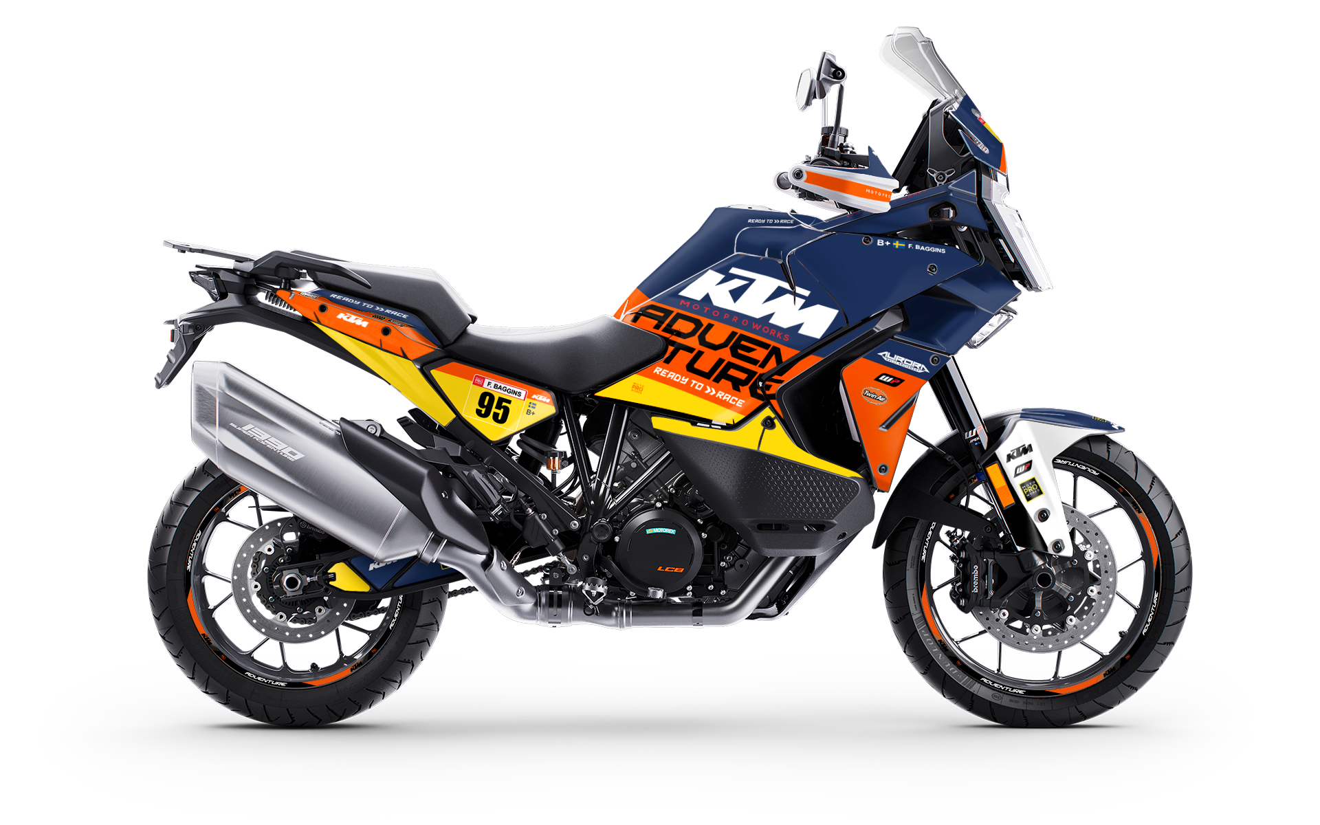 KTM 1390 Super Adventure GRAPHICS - "Waypointer" (Dawn) - MotoProWorks