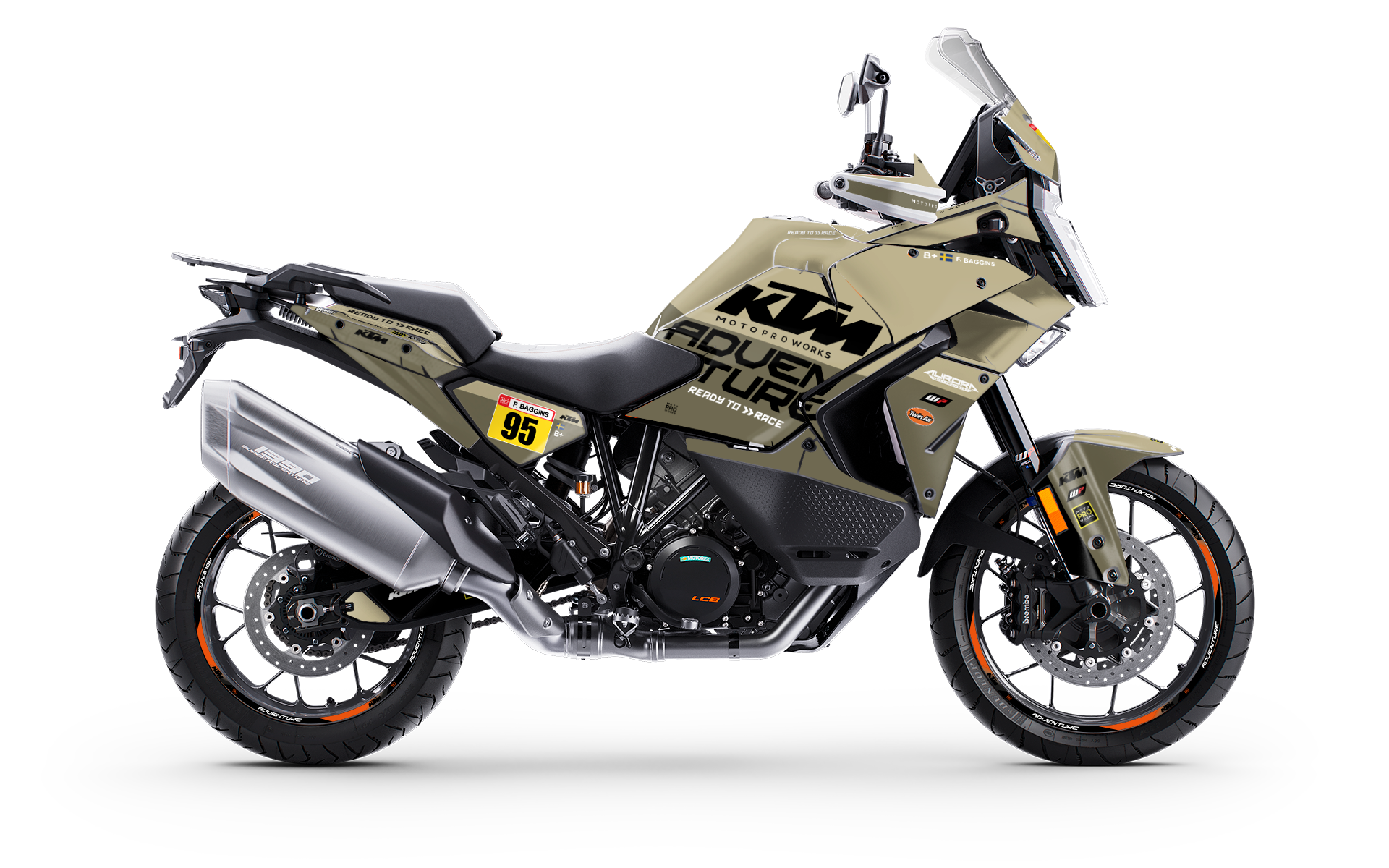 KTM 1390 Super Adventure GRAPHICS - "Waypointer" (Sand) - MotoProWorks