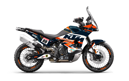 KTM 790/890 Adventure R/S 2023 GRAPHICS - "Atlantic" (Dark Blue) - MotoProWorks